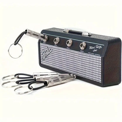 Fender Guitar Plug Keychains & Wall-Mountable Key Holder Set