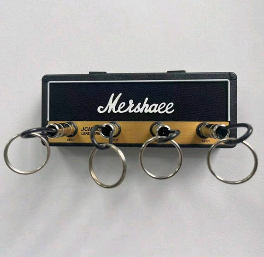 Marshall Guitar-Inspired Keychain Holder With 4 Slots