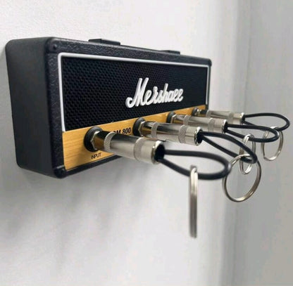 Marshall Guitar-Inspired Keychain Holder With 4 Slots