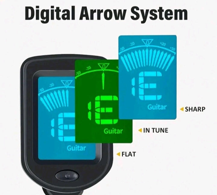 Chromatic Clip-On Tuner For Most Stringed Instruments