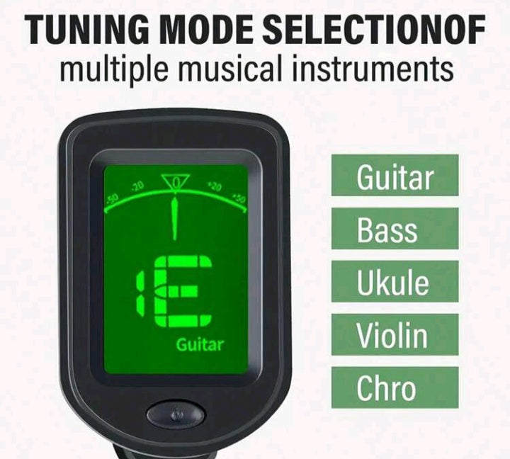 Chromatic Clip-On Tuner For Most Stringed Instruments