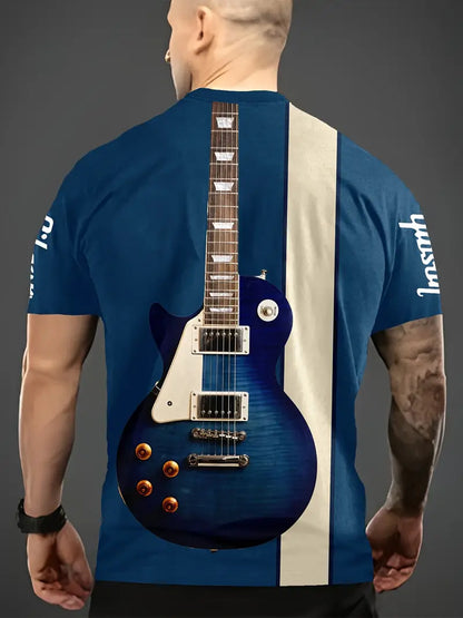 Men's Gibson Printed T-Shirt (Blue)