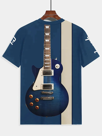 Men's Gibson Printed T-Shirt (Blue)